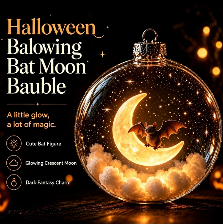 Halloween Glowing 3D Sphere Decoration 🎃🔮