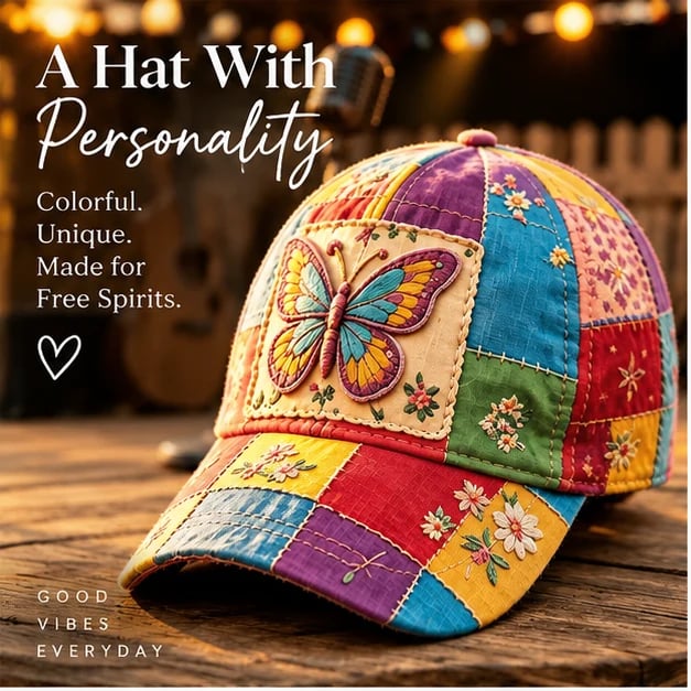 Coat of Many Colors — Country Queen Butterfly Cap