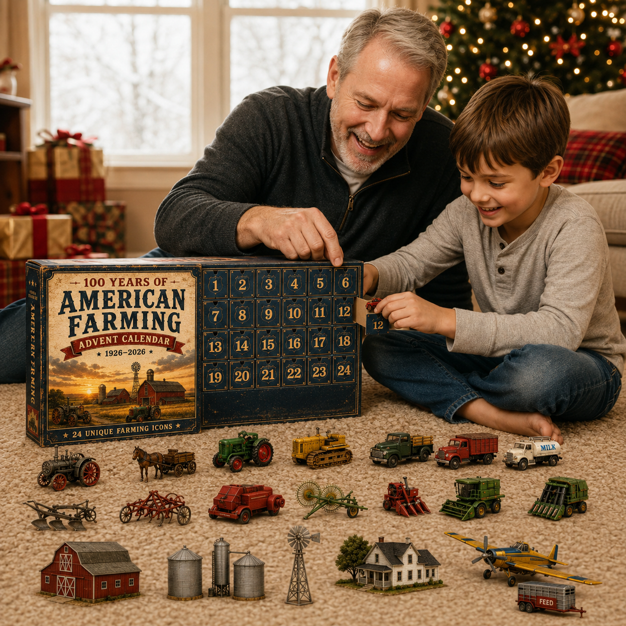 100 Years of American Farming Advent Calendar 2026 – 24 Days of Vintage Tractors, Farm Machines & Rural Icons