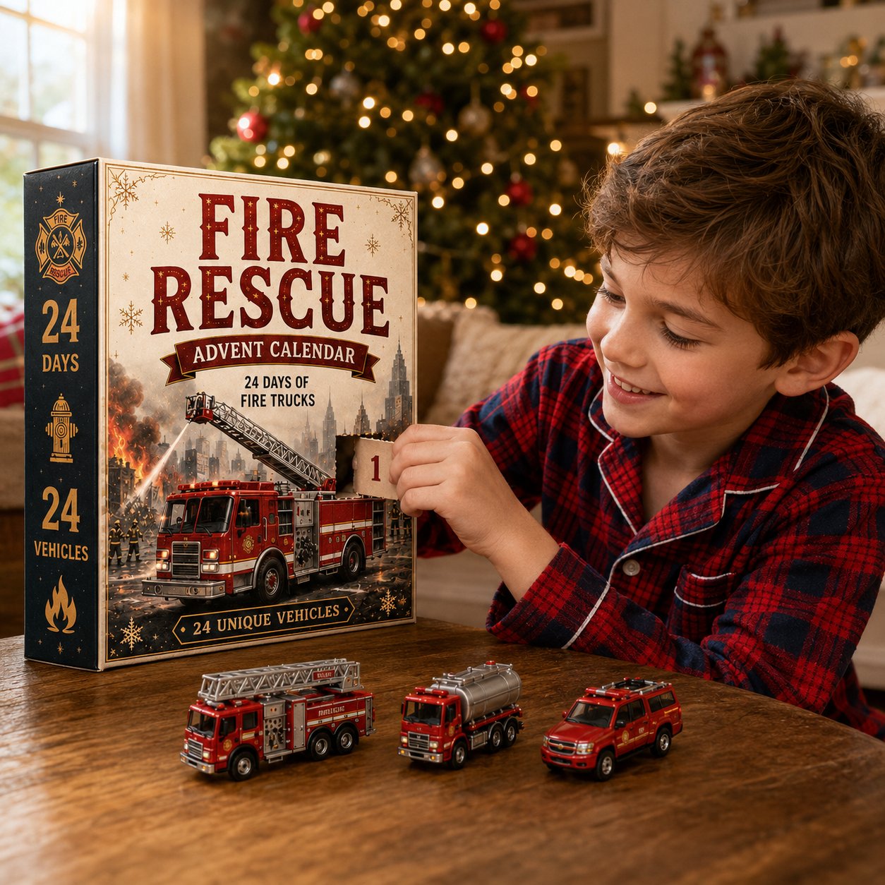 ⏰Limited Stock 50% OFF -🚒Fire Rescue 24-Day Advent Calendar