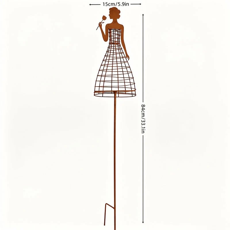 💃Rust-Style Female Dress Plant Climbing Trellis - Outdoor Garden Decor