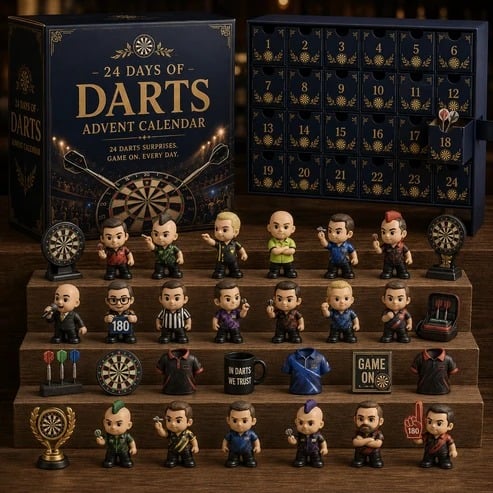 🎯 Darts Advent Calendar🎯 24 Zero‑Repeat Darts‑Themed Mini Charms