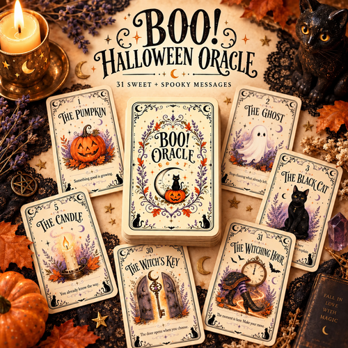 🎃 31 Nights of Halloween™ Oracle Deck | 31 Daily Spooky Messages for October