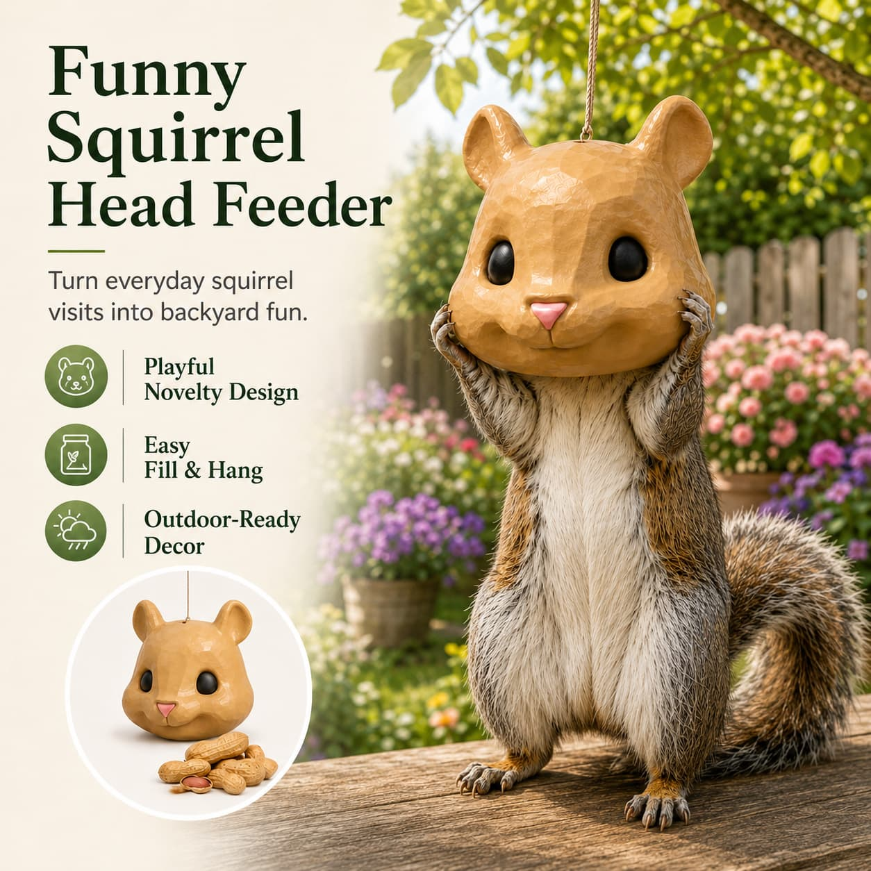 Squirrel feeder care instructions