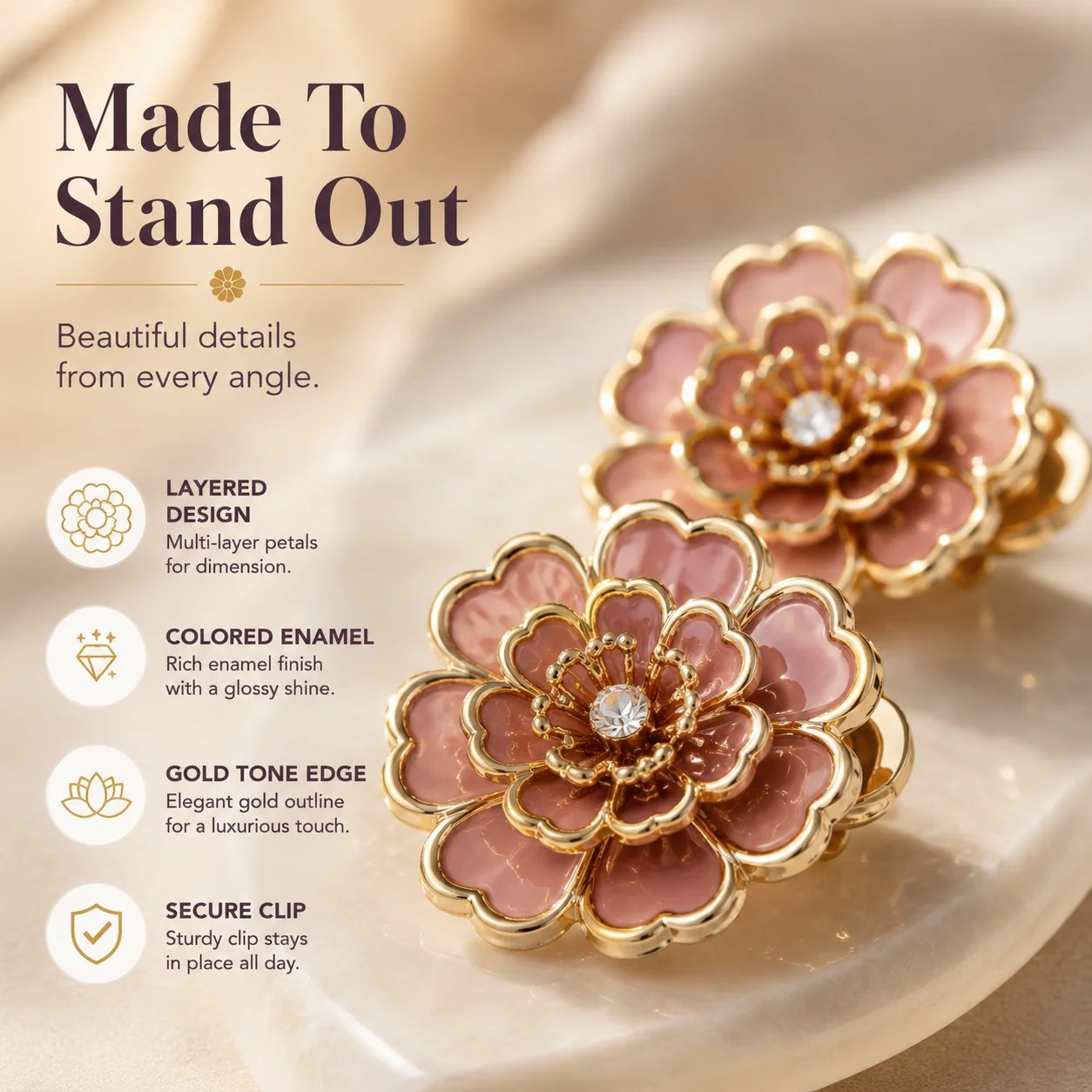 BloomSnap Flower Button Covers 🌸 Dress Up Any Shirt in Seconds