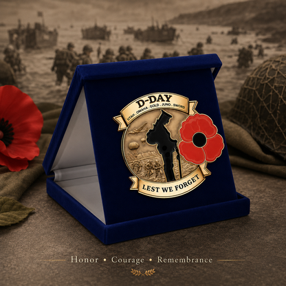 Limited Edition D-Day “Lest We Forget” Commemorative Brooch