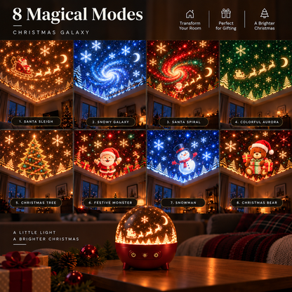 🎄🌌 Christmas Wonderland Galaxy Projector™ | 8 Magical Holiday Light Shows
