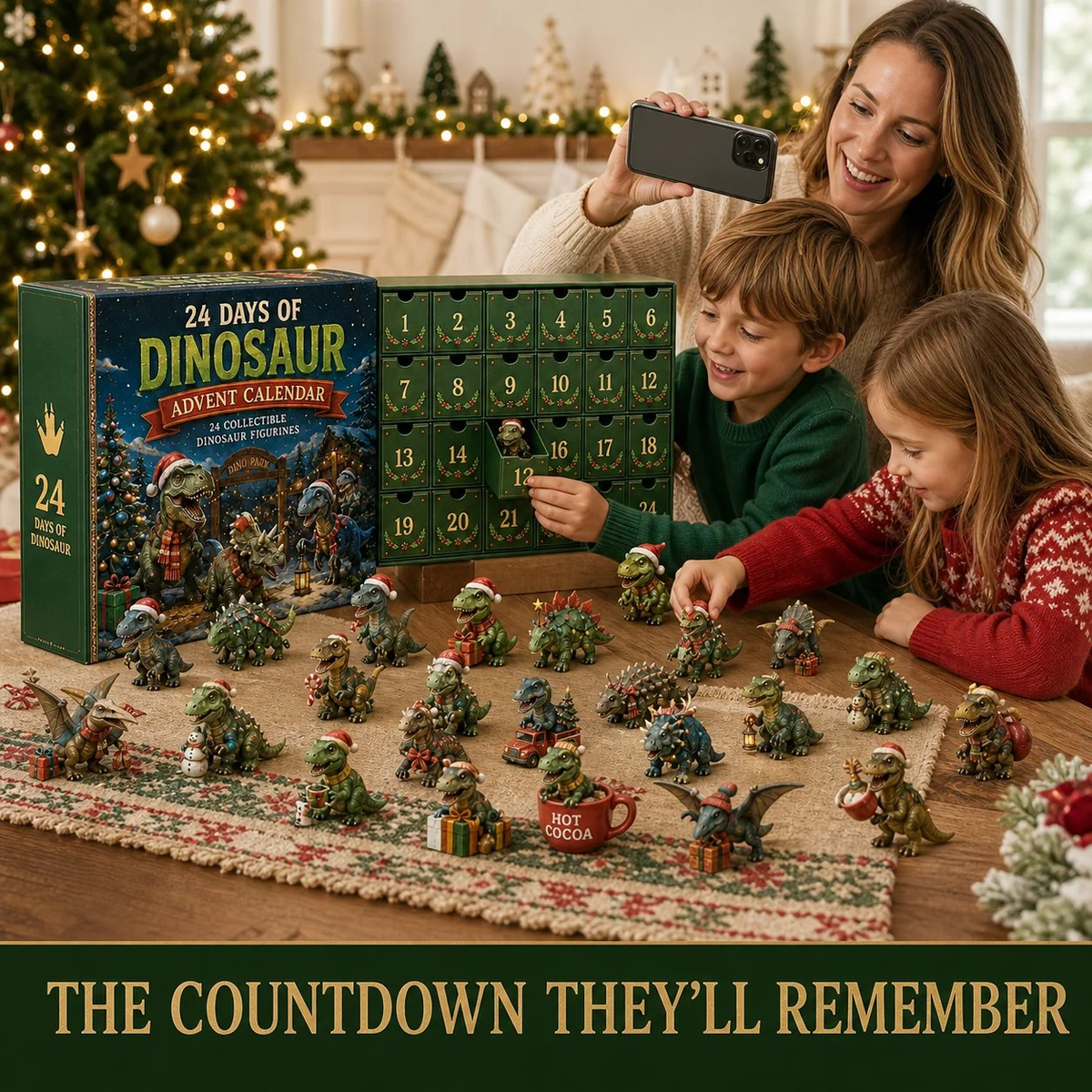 🦖🎄 2026 Dino Discovery Advent Calendar – 24 Days of Prehistoric Christmas Surprises