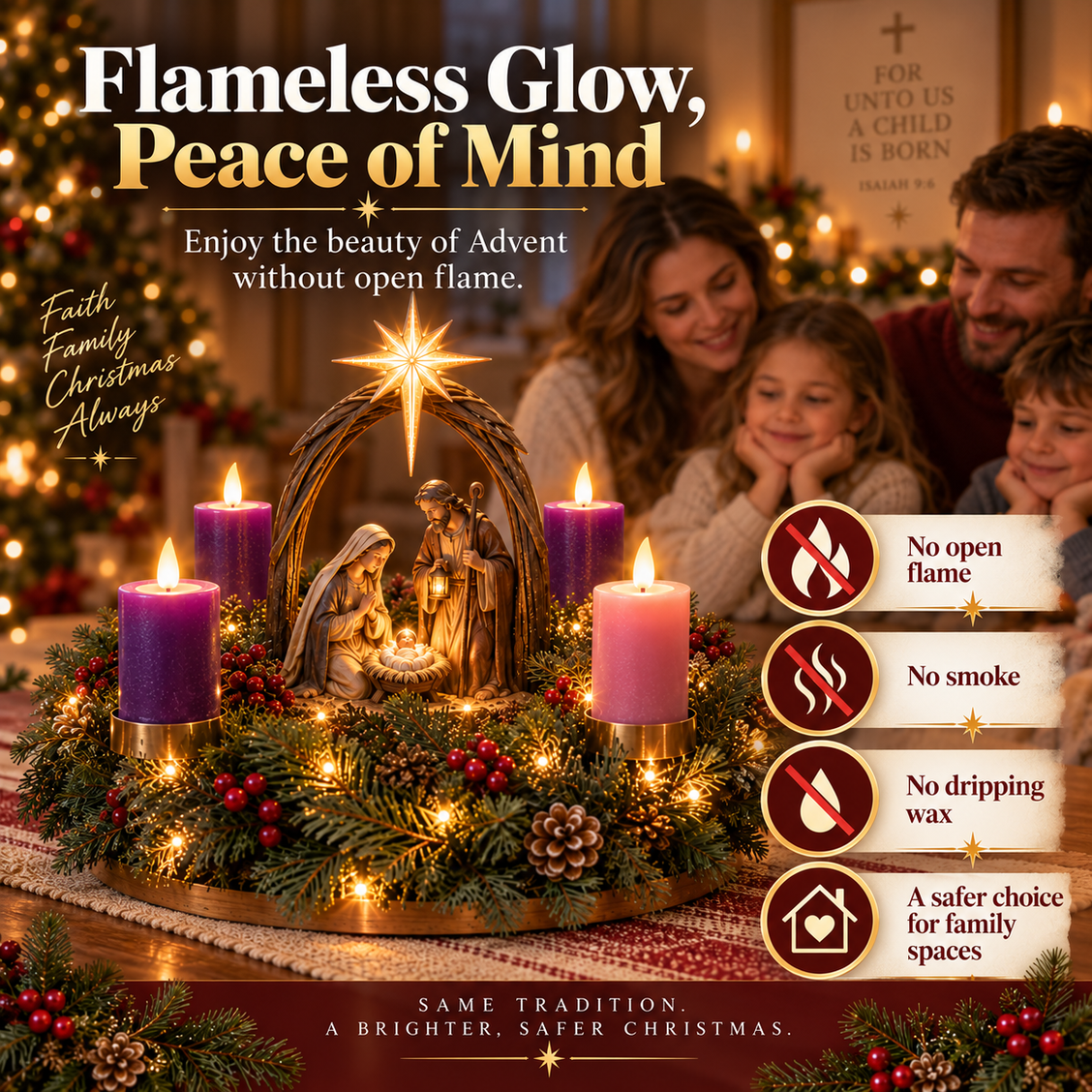 Flameless Advent glow