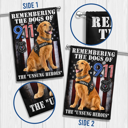 🇺🇸 9/11 K9 Heroes Memorial Flag | Remembering the Unsung Search & Rescue Dogs