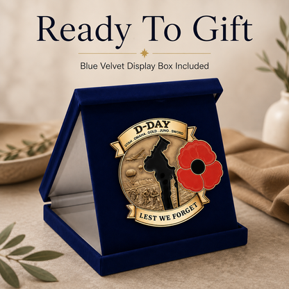 Limited Edition D-Day “Lest We Forget” Commemorative Brooch
