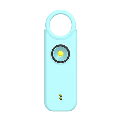 Personal safety alarm forwomen: features a high-decibel siren and strobe light;keychain design; helps protectbelongings and prevent loss.