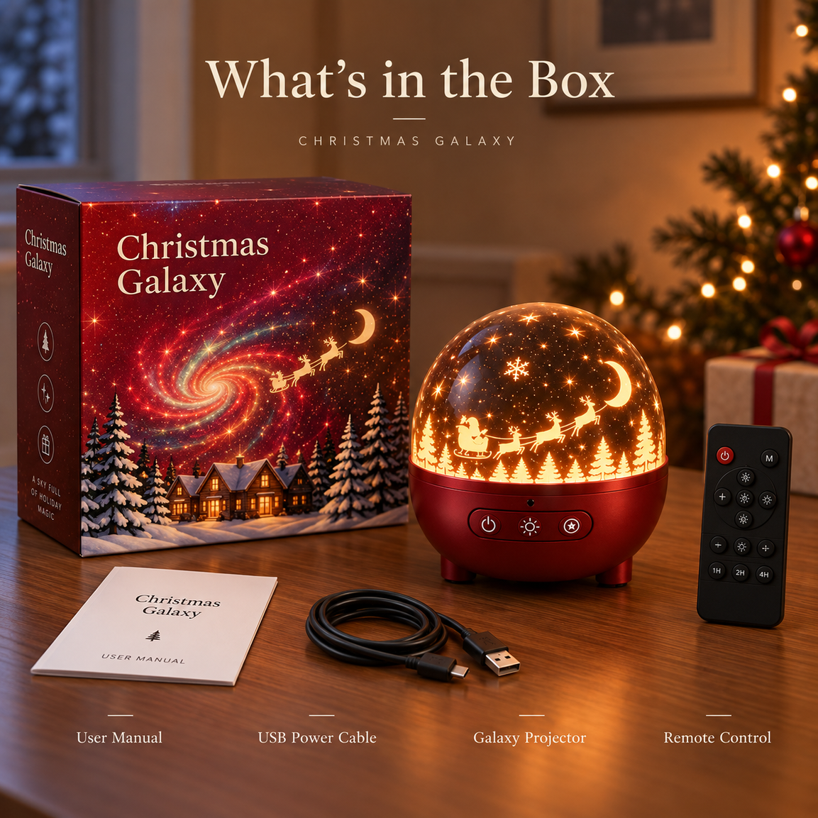 🎄🌌 Christmas Wonderland Galaxy Projector™ | 8 Magical Holiday Light Shows