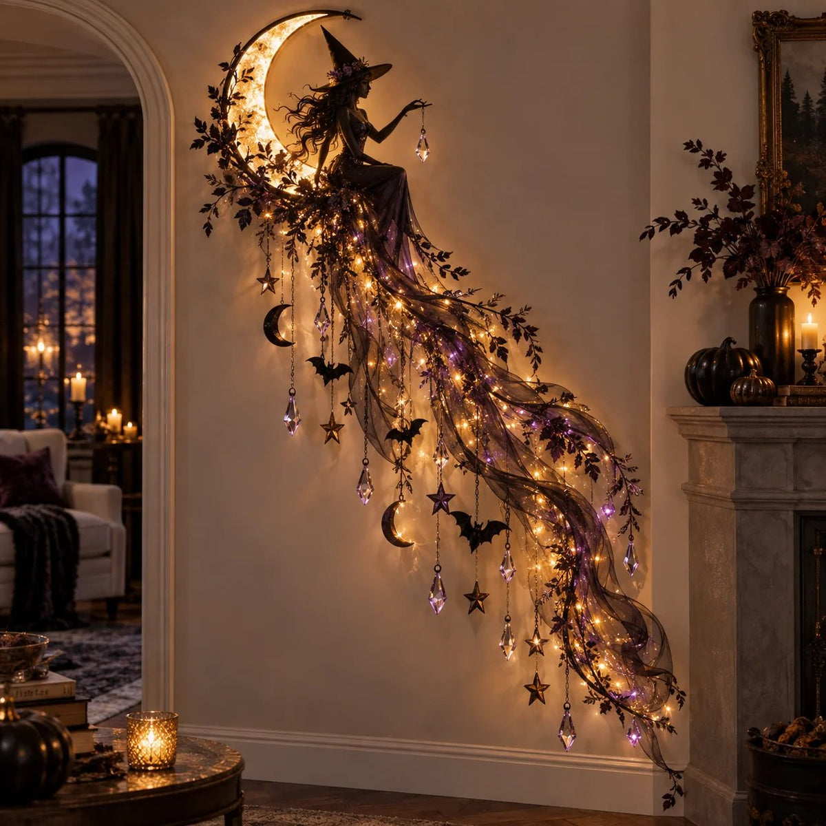 Halloween cascade light atmosphere