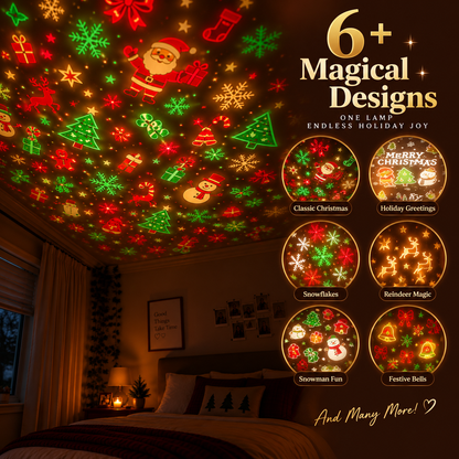 🎄 Christmas Skyglow Tree™ | Flexible USB Holiday Ceiling Projector Light