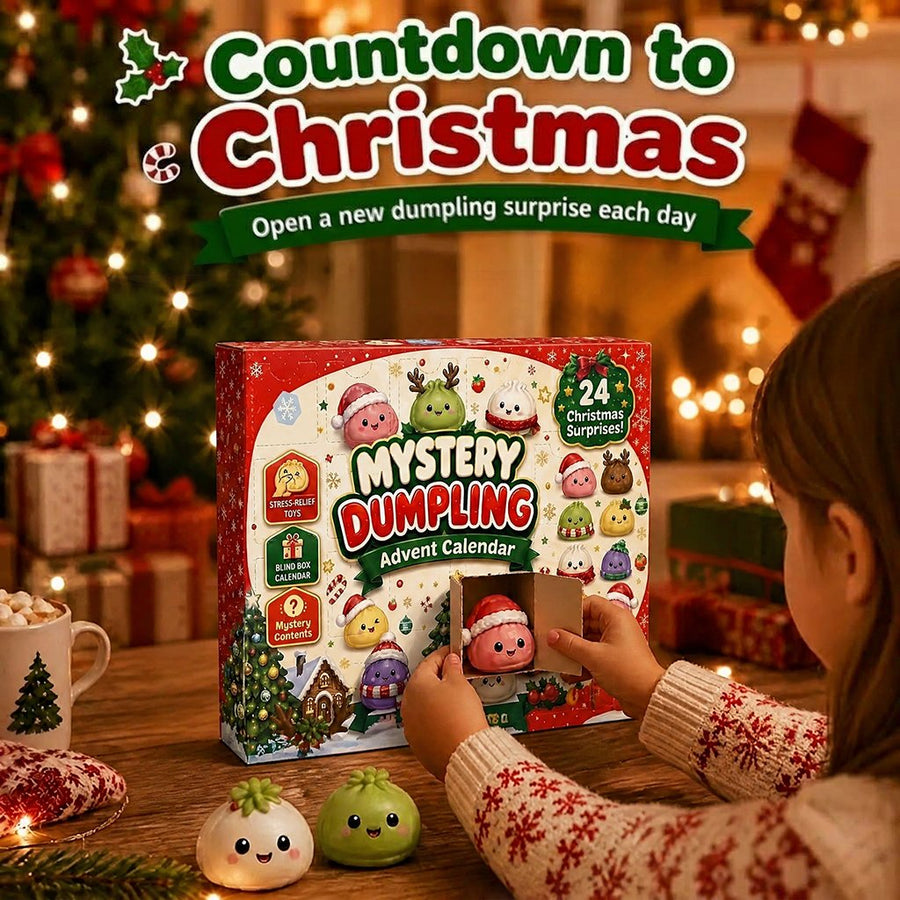 🎄Christmas Dumpling Squishy Advent Calendar🎁 24 Cute Surprise Fidget Toys