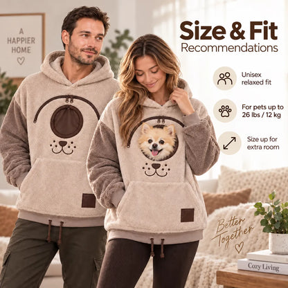 ⏰LAST DAY 50% OFF 🐾 Stay-Close Cuddle Hoodie™ – Cozy Hands-Free Pouch for Cats & Small Dogs