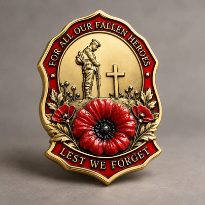 🌺Limited Edition Red P*ppy Remembrance Brooch – For All Our Fallen Heroes🎖️