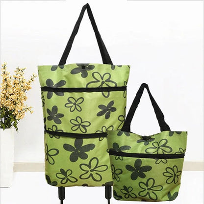 2-in-1 Foldable Shopping Cart