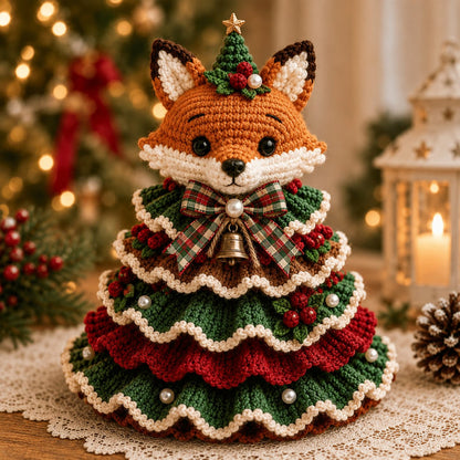 🎄 Crochet Animal Christmas Tree DIY Kit