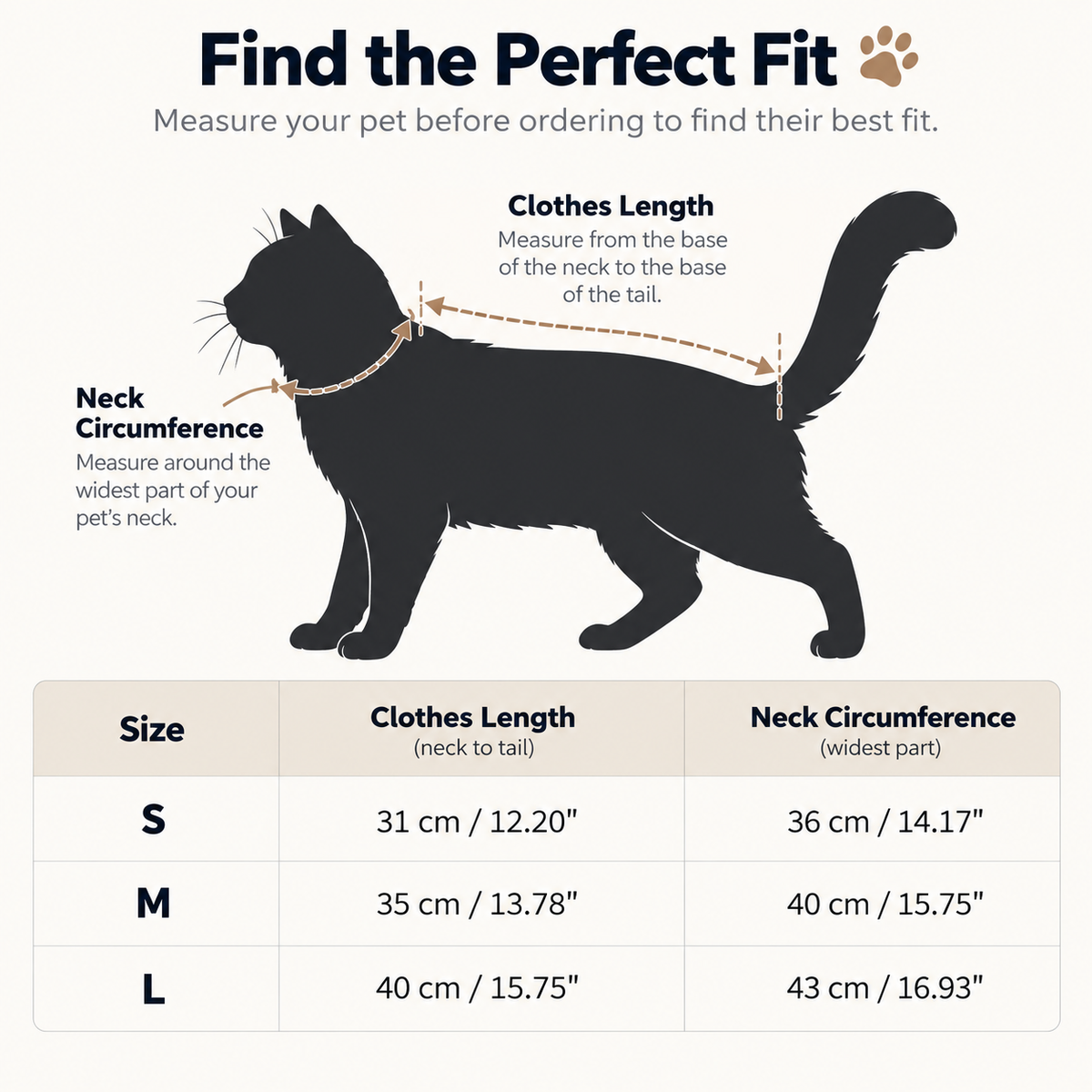 Holy Mischief pet costume size guide