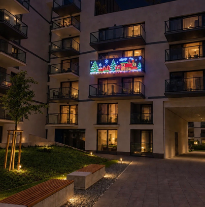 🎄 GlowCanvas™ Smart Christmas Curtain Lights – App-Controlled DIY Animated LED Display