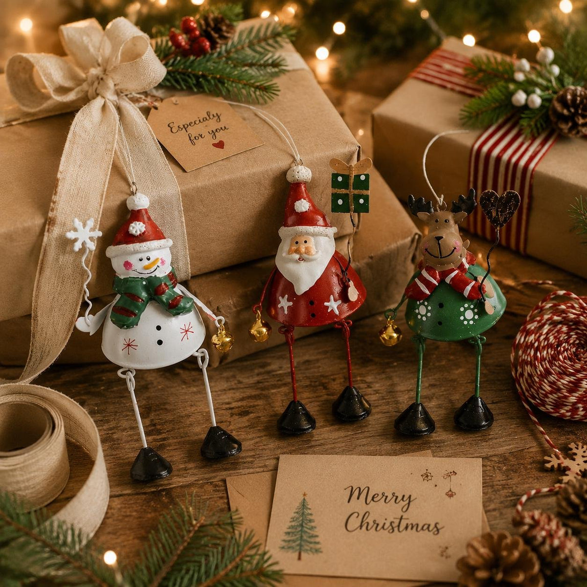 Hand painted Christmas ornaments used as holiday gifts