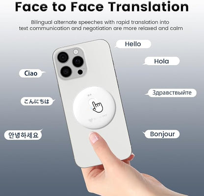 🌍 AI Real-Time Translator & Language Tutor: Smart Wearable Device for Spanish & English Practice – Supports 165+ Languages with Instant Feedback