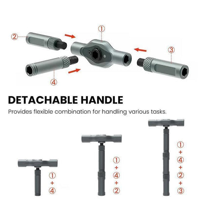 🔥24 in 1 DlY Screwdriver Set Magnetic Compact and Portable Ratchet Screwdriver