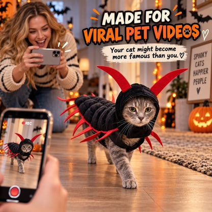 😹 Giant Centipede Cat Costume™ — Creepy Until It Starts Walking