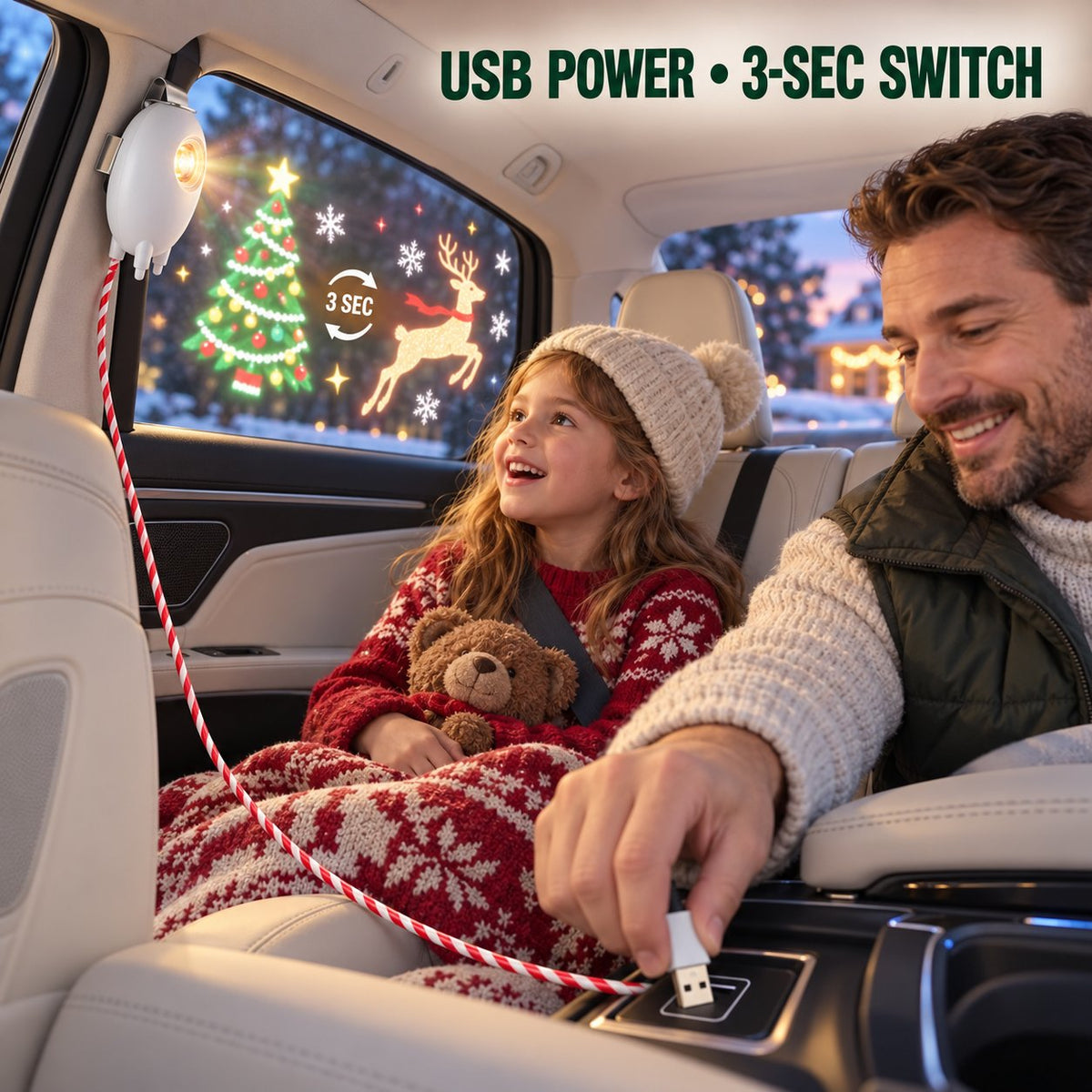 Christmas Car Window Projector