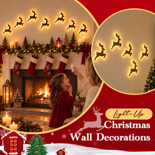 🦌✨ Glowing Christmas Reindeer Wall Light – Cozy Festive LED Decor
