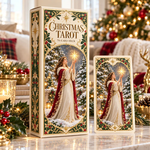 🔥Last Day 50% OFF -🎄 Christmas Magic Tarot Deck | 78 Festive Cards & 12-Day Holiday Ritual