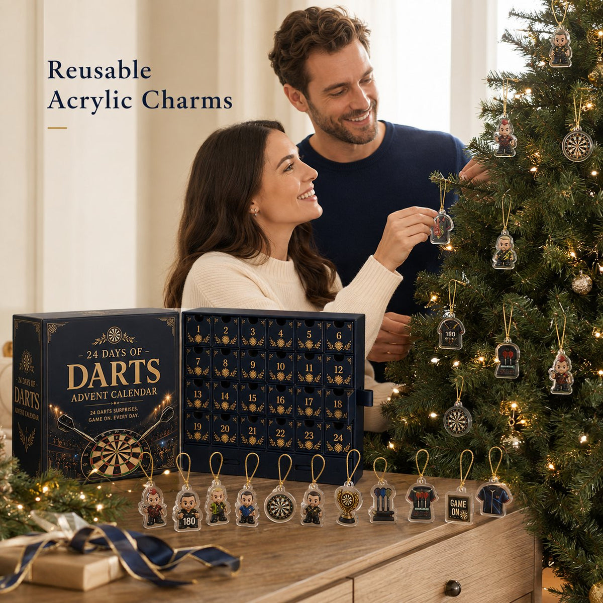 🎯 Darts Advent Calendar🎯 24 Zero‑Repeat Darts‑Themed Mini Charms
