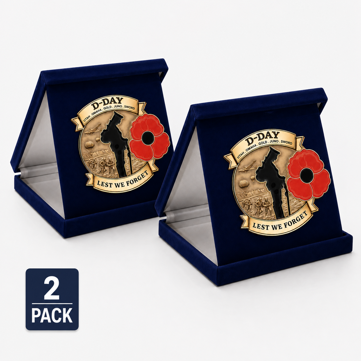 Limited Edition D-Day “Lest We Forget” Commemorative Brooch