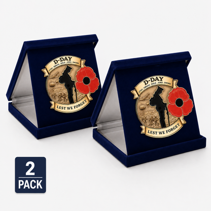 Limited Edition D-Day “Lest We Forget” Commemorative Brooch