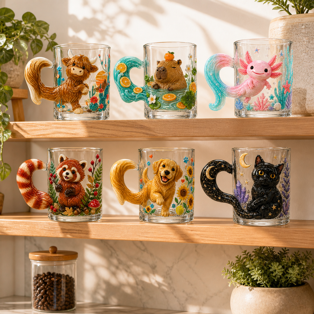 Whimsical 3D Animal Sculpted Mug – 12 oz Character Collection