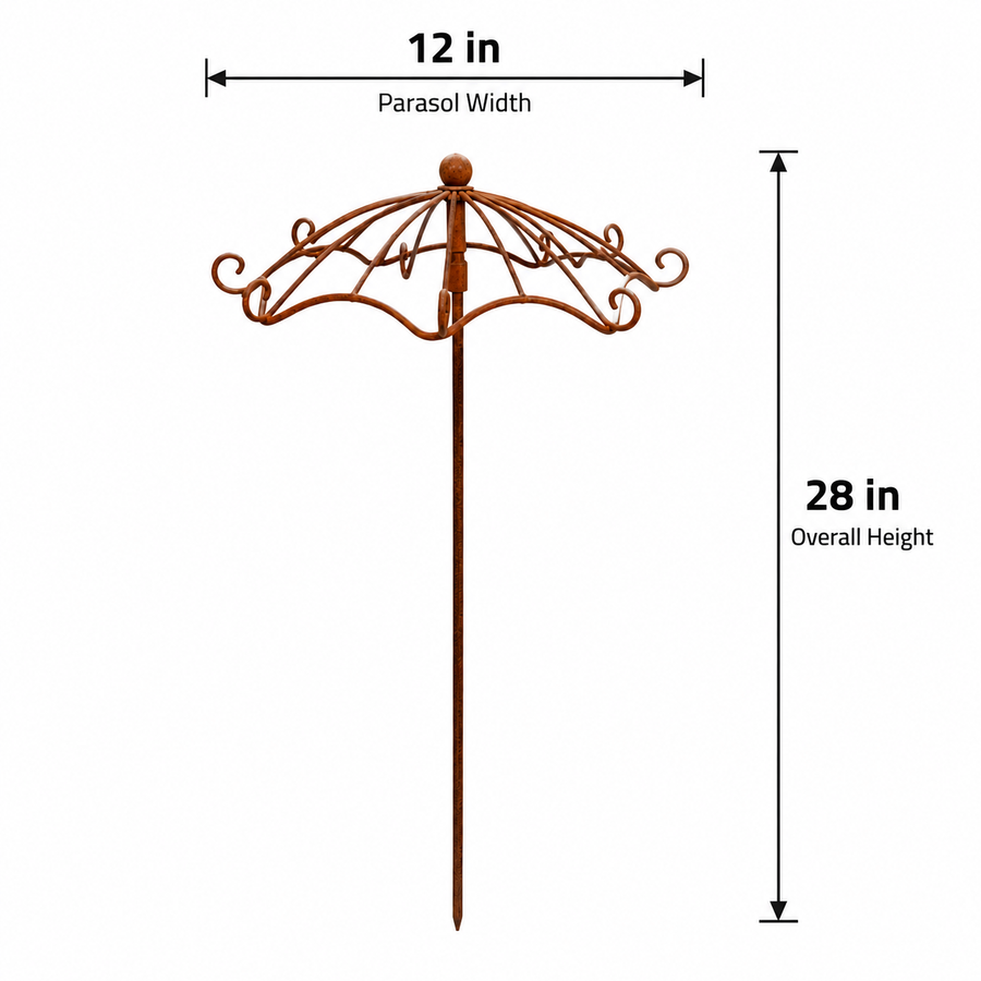 Vintage umbrella garden trellis dimensions 28 inches by 12 inches