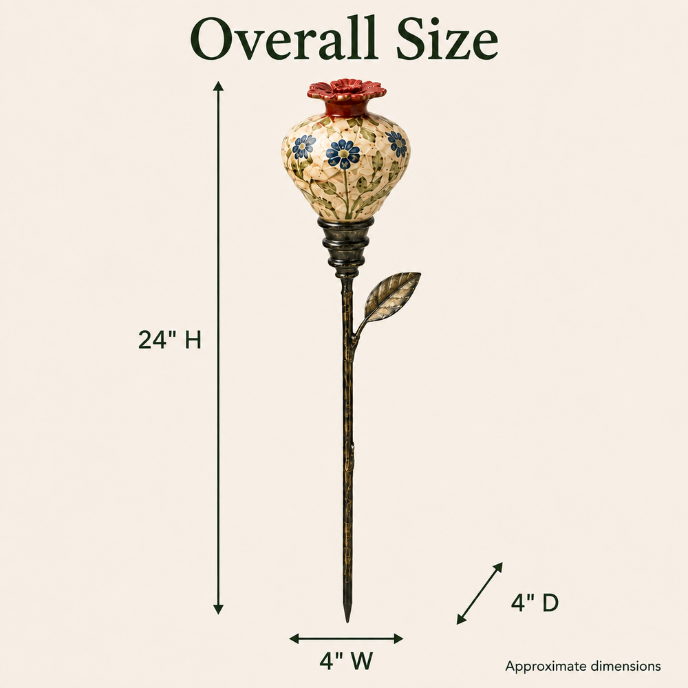 Ceramic hummingbird feeder dimensions