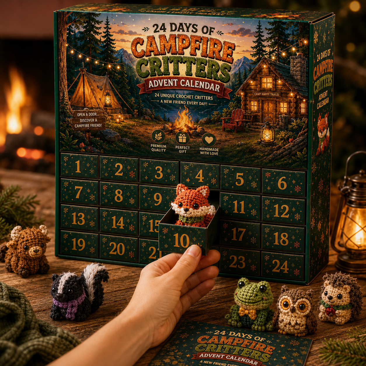 🔥 24 Days of Campfire Critters Advent Calendar 🦊🌲