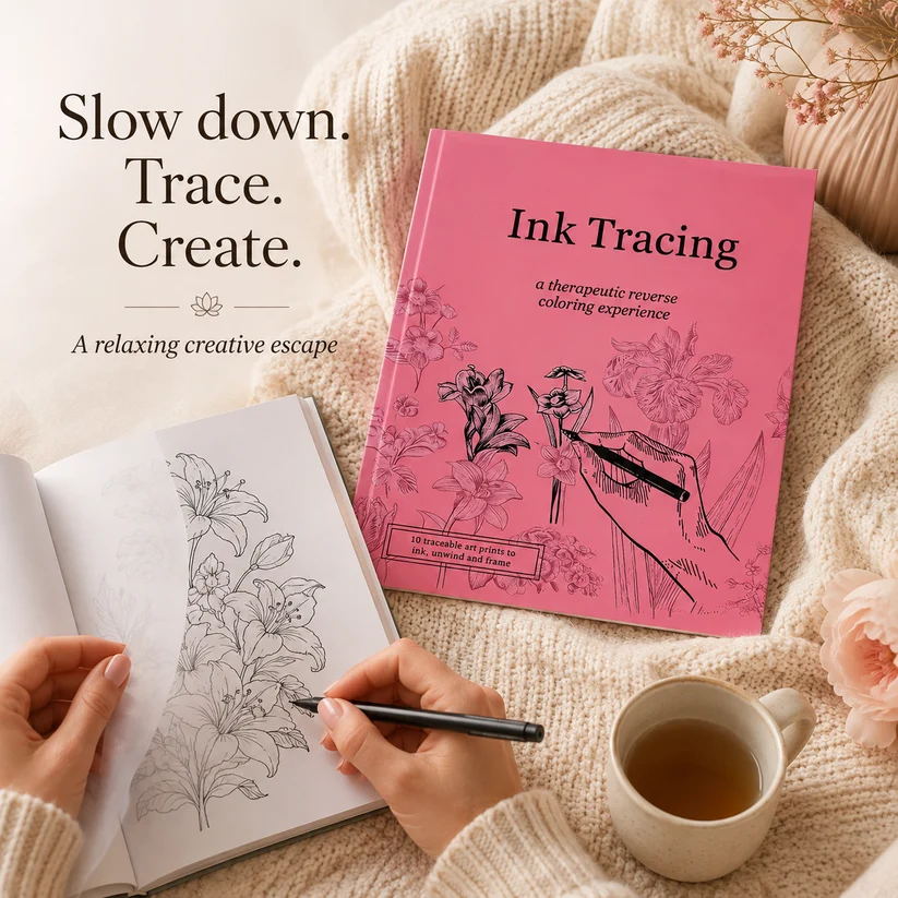 Quiet Lines relaxing tracing activity
