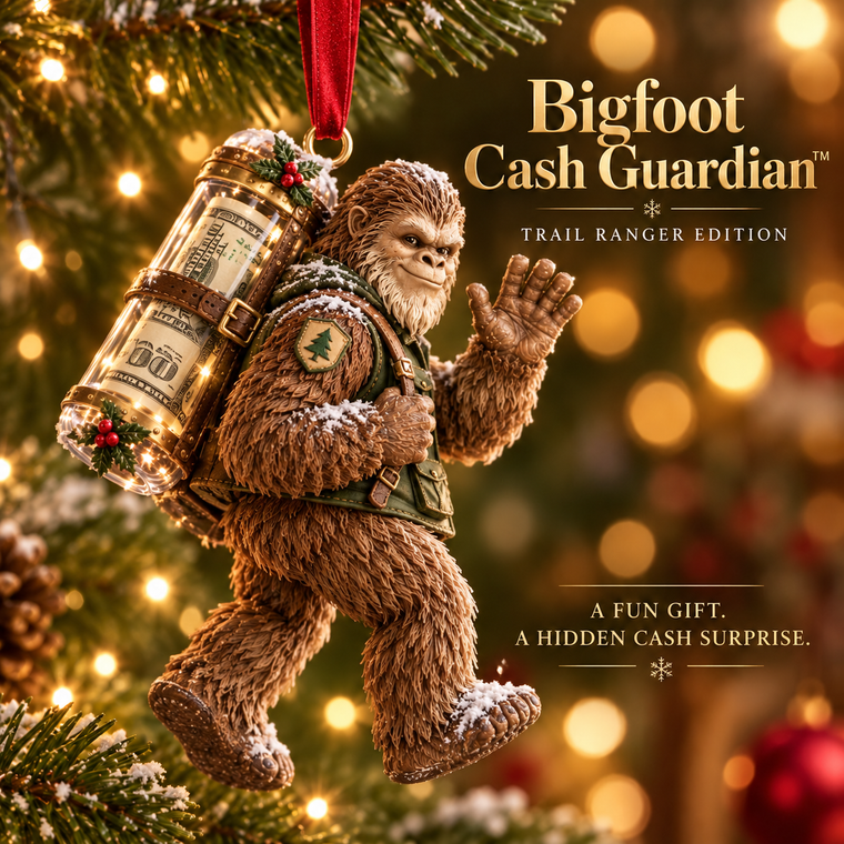 🥾 Trail Ranger Bigfoot Cash Keeper ornament