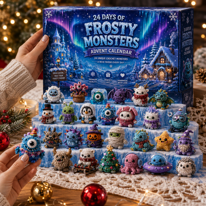❄️ 24 Days of Frosty Monster Christmas Advent Calendar – 24 Unique Winter Creature Collectibles