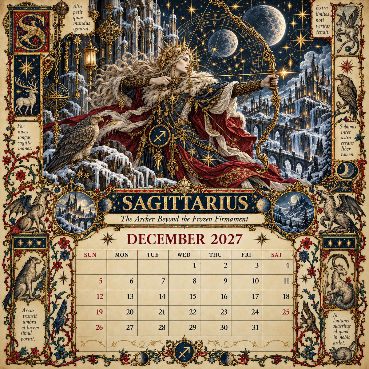 2027 Zodiac Grimoire Calendar™ | 12 Signs, 12 Forbidden Chapters