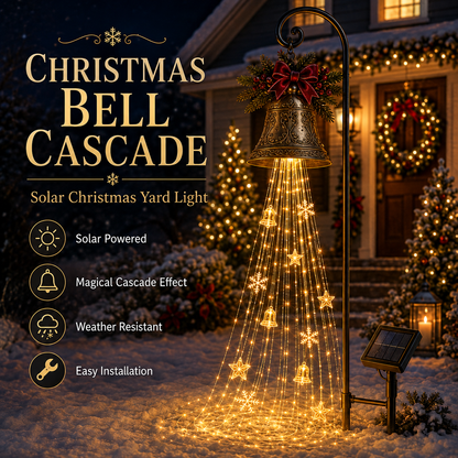 🎁Christmas Bell Cascade Solar Yard Light✨