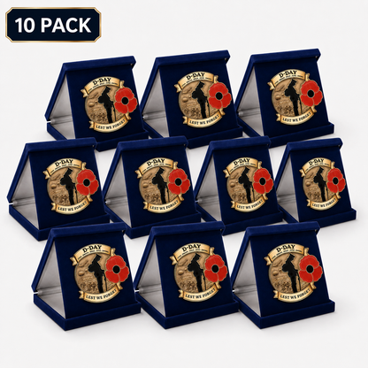 Limited Edition D-Day “Lest We Forget” Commemorative Brooch