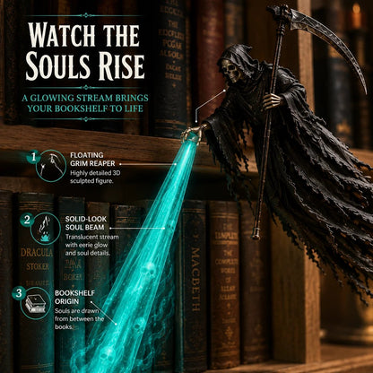🔥Buy 2 Get 20% OFF🔥💀 The Soul Collector — Haunted Reaper Shelf Light