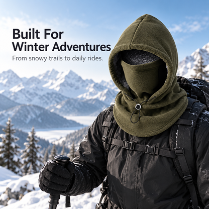 ⏰Limited Stock 49% OFF -  ❄️ Winter Fleece Balaclava Hood – Full Face, Head & Neck Protection For Cold Weather Outdoors