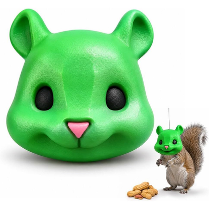 🐿️ Funny Squirrel Mask Feeder | Hanging Backyard Nut Feeder & Garden Decor
