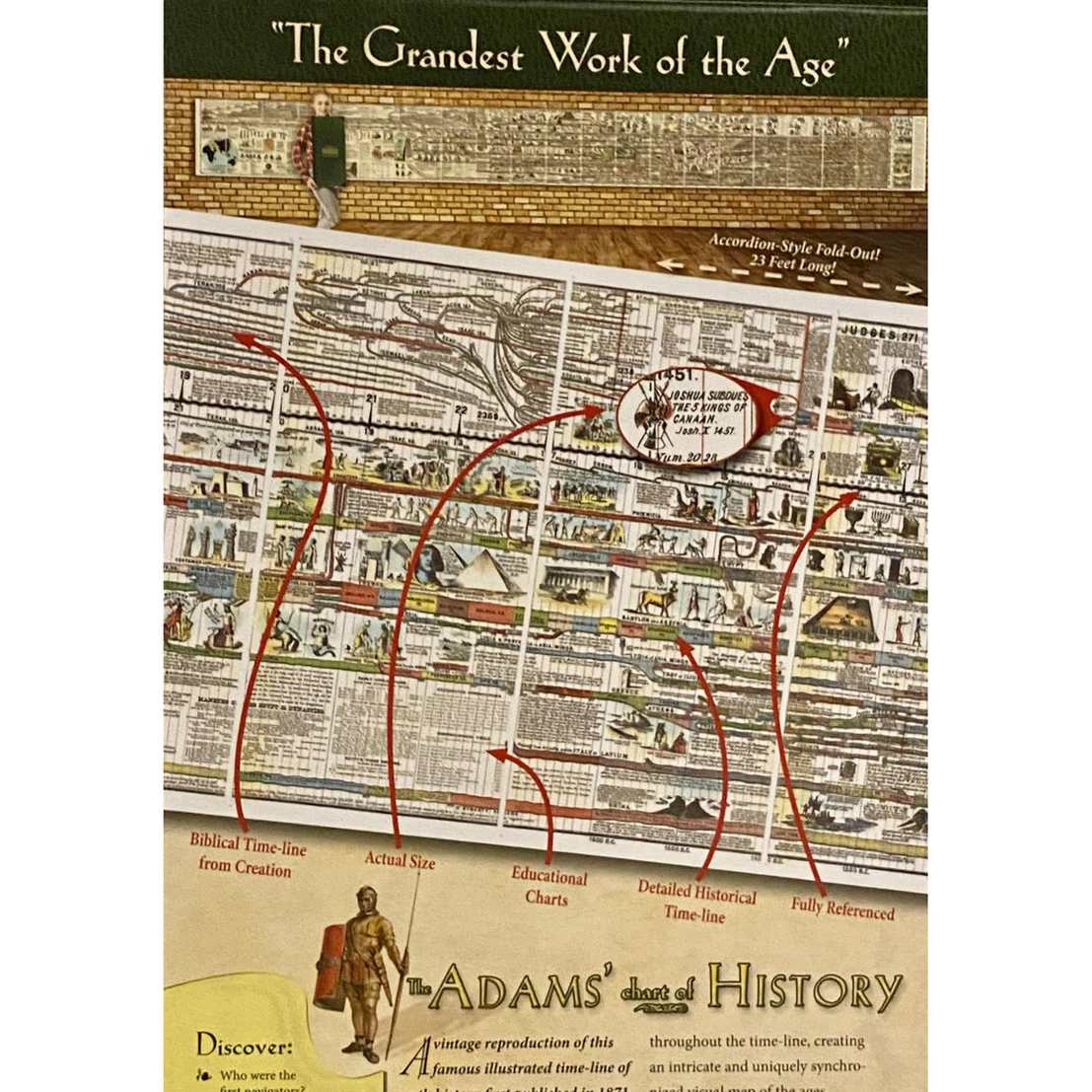 Customer photo of 📜 Adams Time Chart 3.0 | 6,000 Years of Biblical & World History ✝️